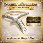 Silver Crystal Serpent Necklace  – 18K Gold Plated | Luxury Statement Elegance (Pre-Order) - Image 4