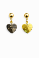 Luxury Heart Charm Drop Earrings - Image 2