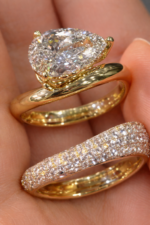 Pear Cut Bridal Ring Set - Image 2