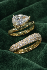 Pear Cut Bridal Ring Set - Image 4