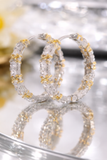 Crystal Hoop Earrings - Image 2