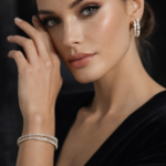 Double Row Crystal Bangle