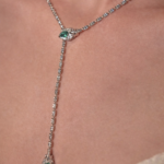 Emerald Drop Y Necklace