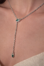 Emerald Drop Y Necklace