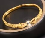 Snake Design Gold Bracelet