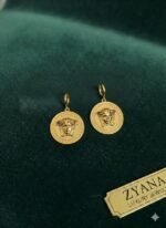 Medusa Coin Drop Earrings - Image 3