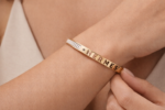 Hermès-Inspired Gold-Tone Logo Bracelet