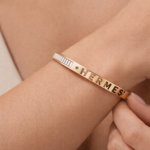 Hermès-Inspired Gold-Tone Logo Bracelet