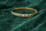 Hermès-Inspired Gold-Tone Logo Bracelet - Image 2